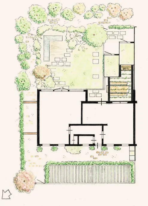 Garden of two stories Tuinontwerp Blossings
